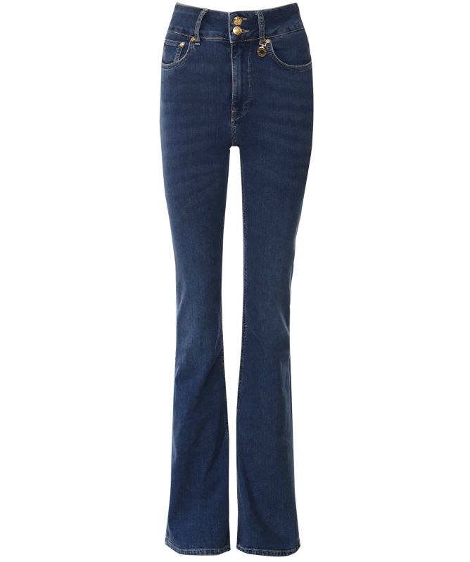 Holland Cooper High-Rise Flared Jeans