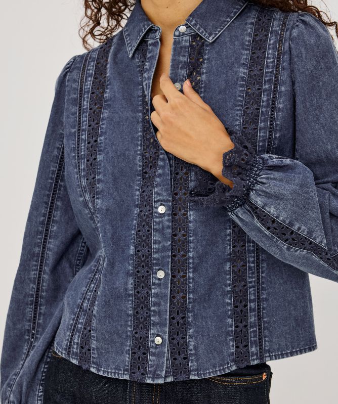 Rails Rowen Eyelet Stripe Shirt