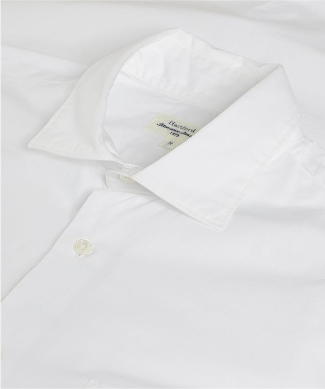 Hartford Regular Fit Peach Cotton Penn Shirt