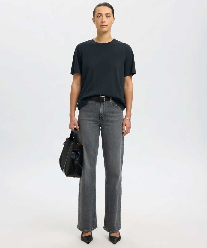 Selected Boxy Short-Sleeve T-Shirt