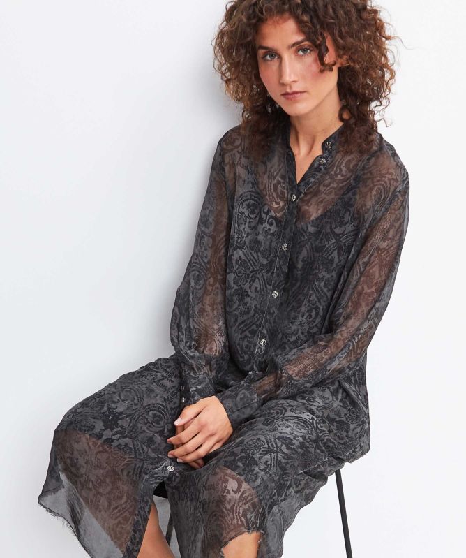 Sanctamuerte S21 Long Sheer Shirt