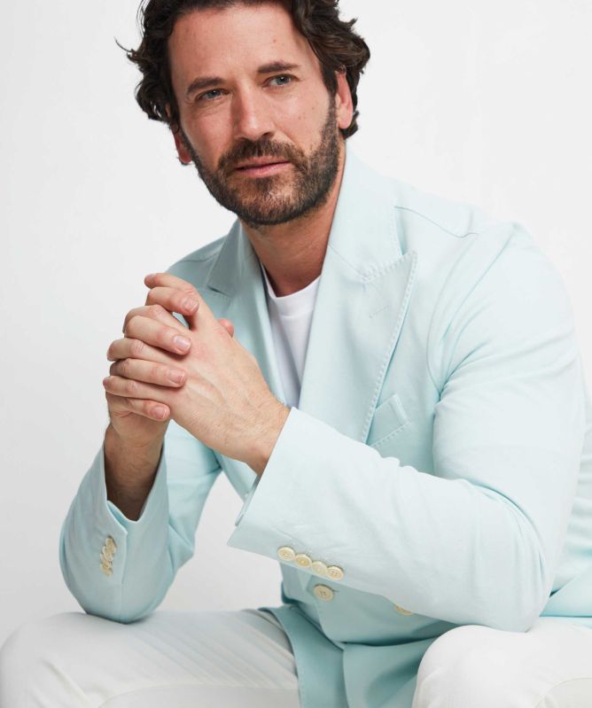 Circolo 1901 Mercerised Double Breasted Blazer