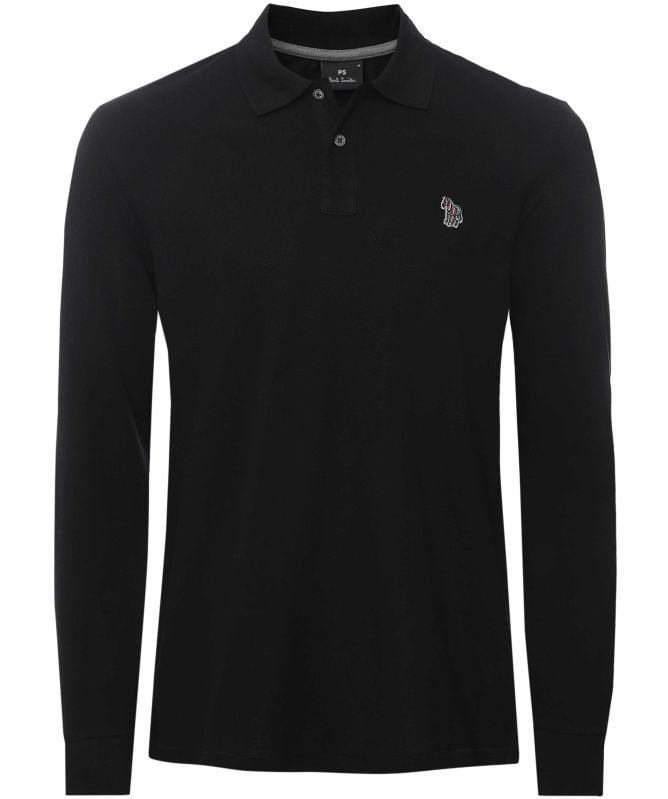 Paul Smith Long Sleeve Zebra Polo Shirt