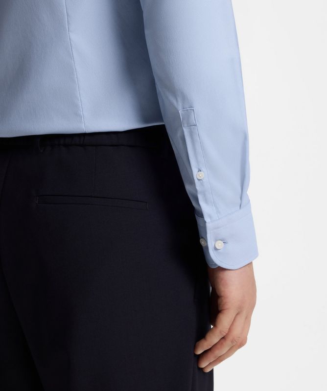 BOSS Slim-Fit Performance-Stretch Twill Shirt