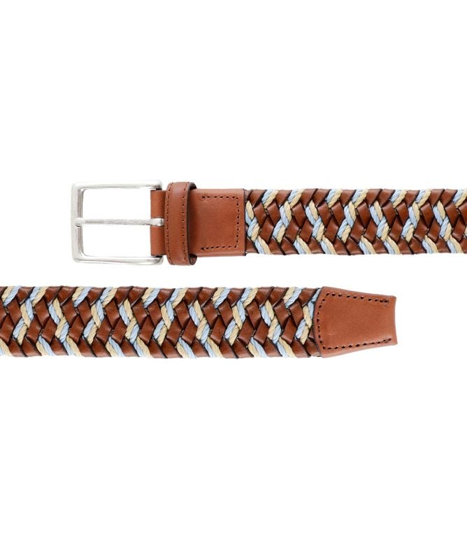 Leyva Woven Leather Textile Belt