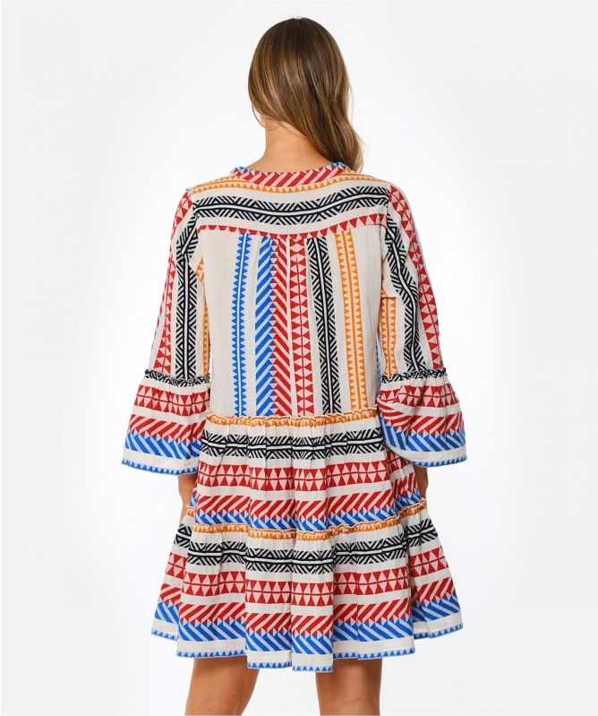 Devotion Twins Tricolour Embroidered Ella Dress