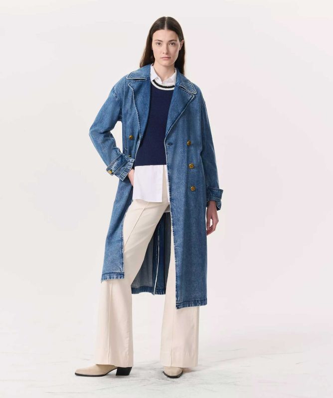 rag & bone Featherweight Alora Denim Trench Coat