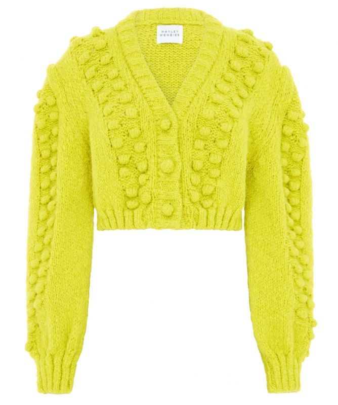 Hayley Menzies Gloria Alpaca Wool Cropped Cardigan