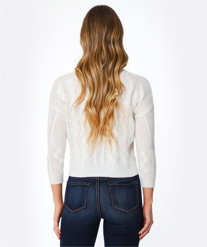 Van Kukil Virginia Cashmere Cable Knit Sweater