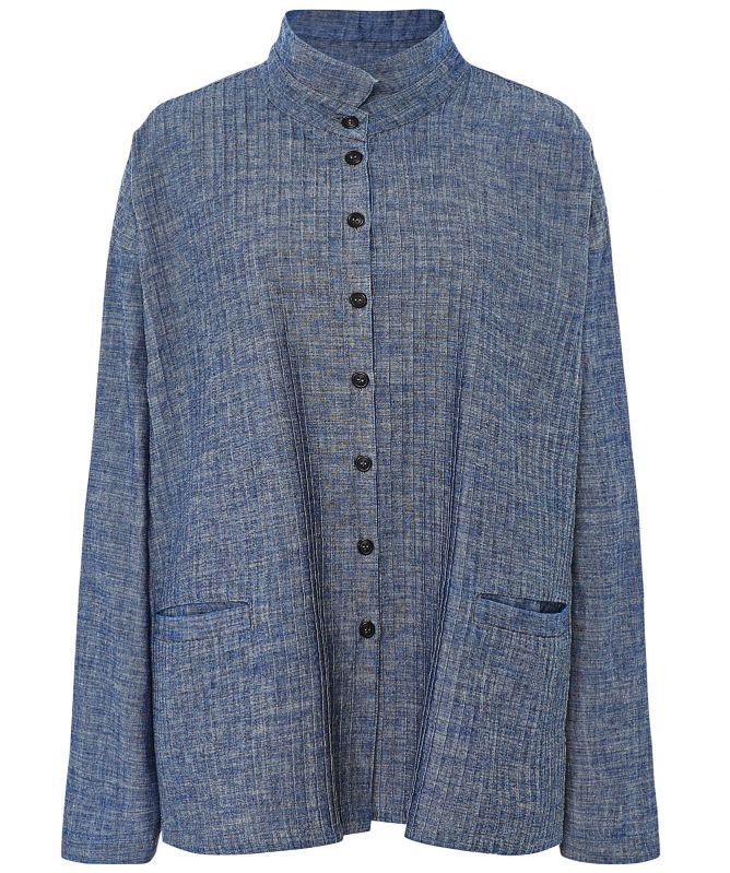 Yaccomaricard Pintucked Shirt Jacket