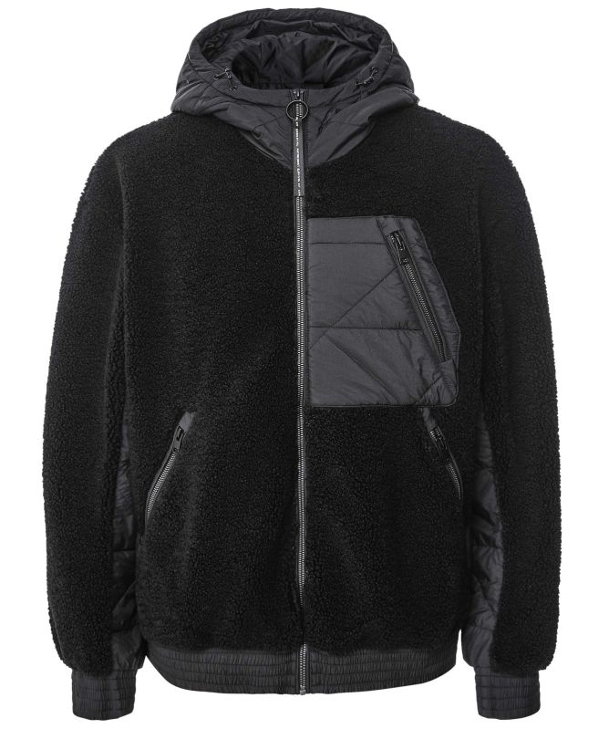 KRAKATAU PEEBLES Hooded Sherpa Jacket