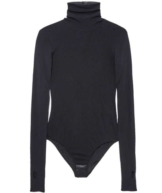NU London Turtleneck Tulle Bodysuit