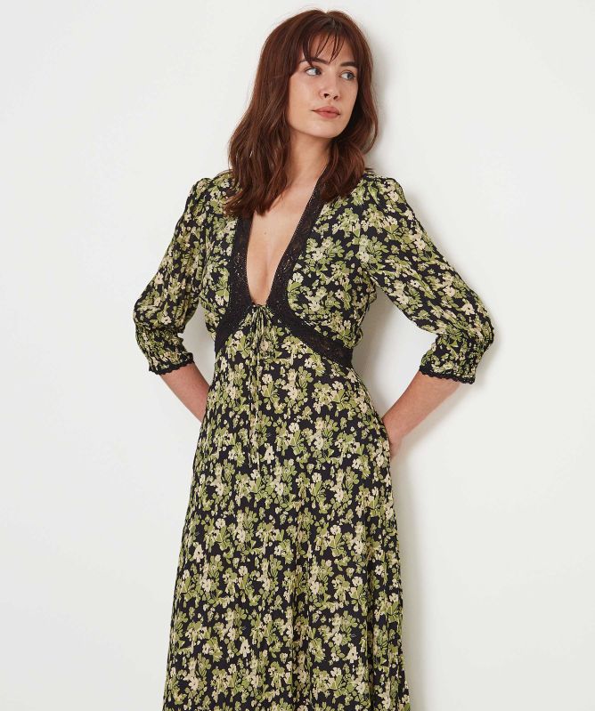 knee length dresses for ladies Amina Midi Dress Pink – Sanēa