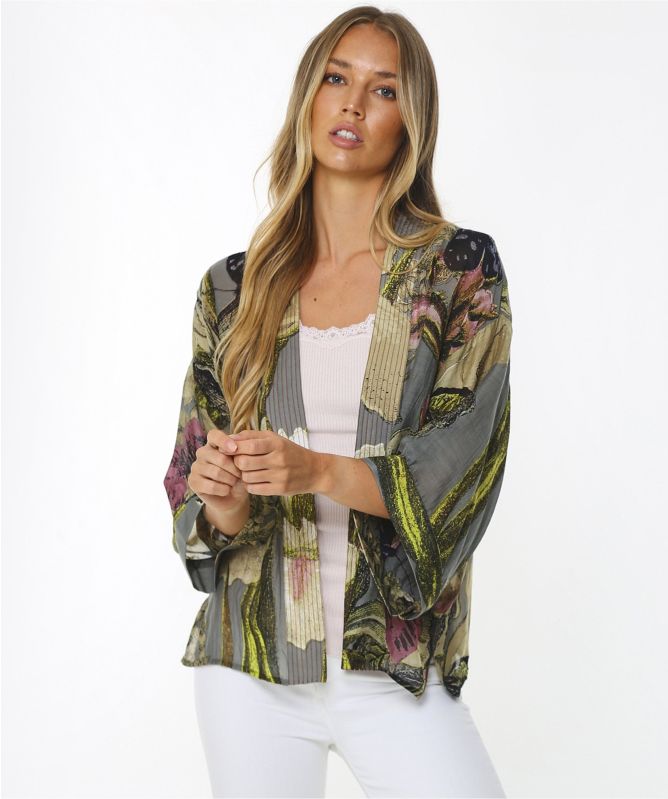 One Hundred Stars Kew Iris Kimono