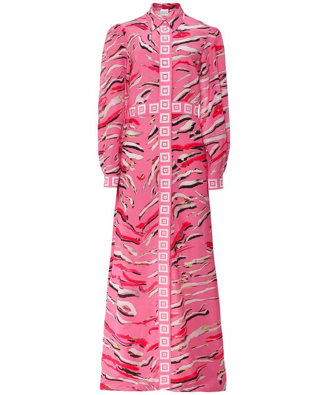 Hayley Menzies Tiger Splash Maxi Shirt Dress