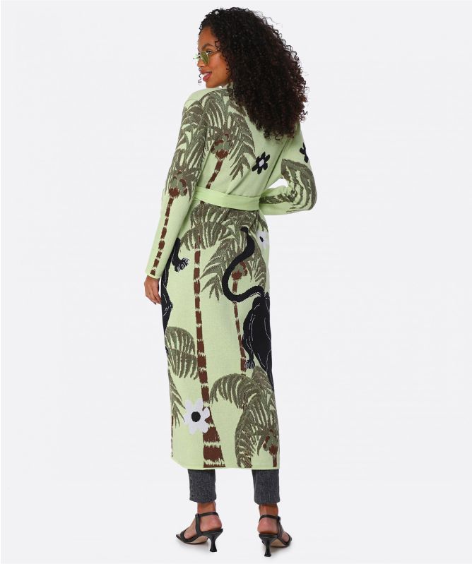 Hayley Menzies Jacquard Panther Duster