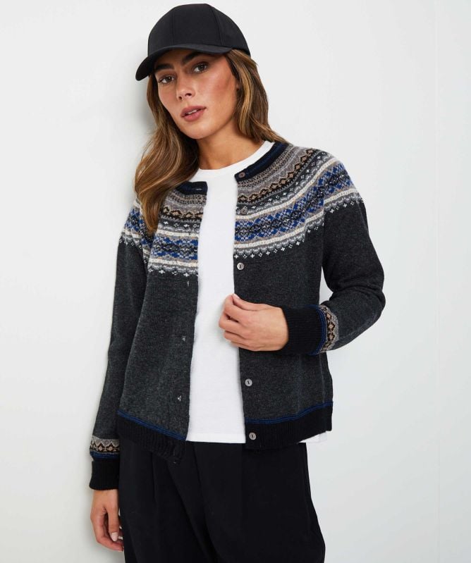 ERIBÉ Alpine Short Wool Cardigan