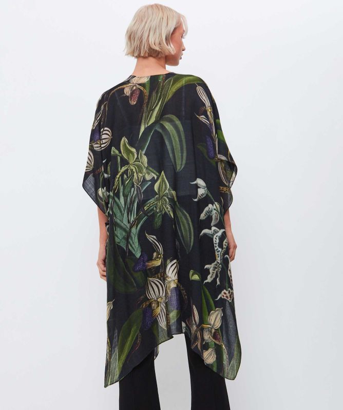 One Hundred Stars Orchid Black Wool Throwover