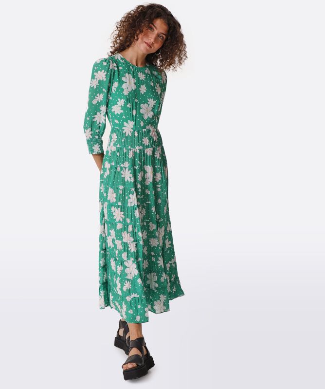 RIXO Kristen Floral Tiered Maxi Dress