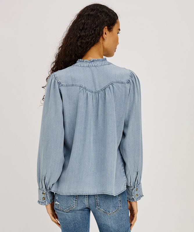 Rails Alanna Embroidered Denim Shirt