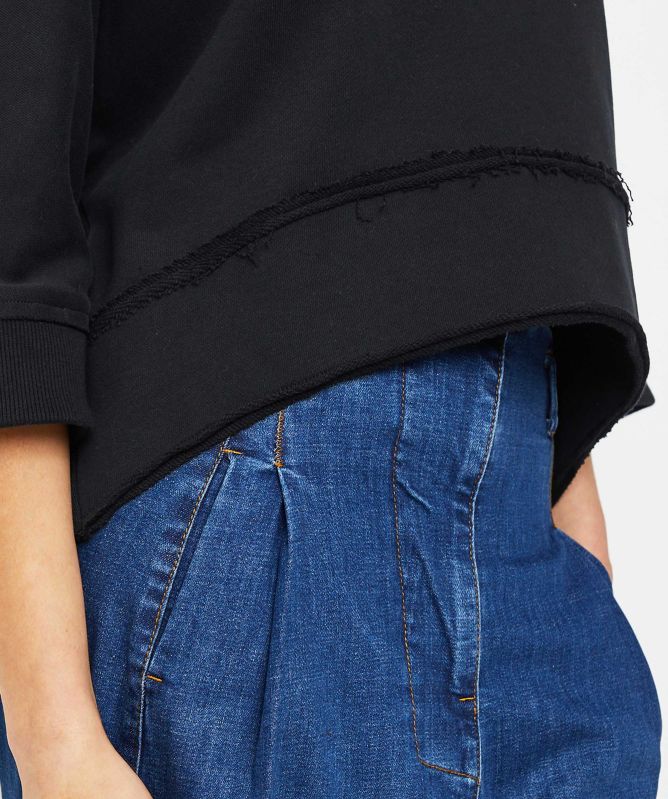 Lurdes Bergada Cropped Boxy Sweatshirt
