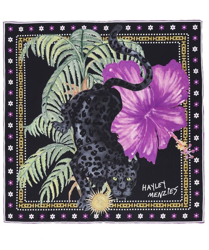 Hayley Menzies Silk Square Panther Scarf