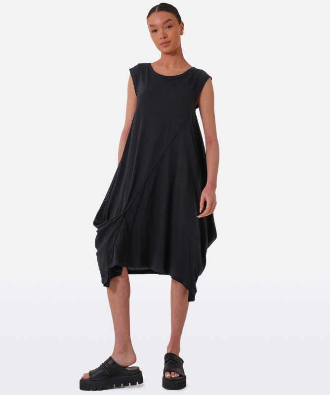 Asymmetric Cotton Jersey Dress