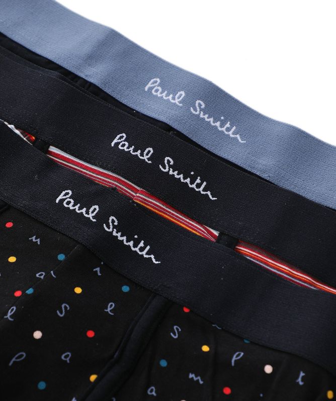 Paul Smith Striped Letters Boxer Briefs 3 Pack