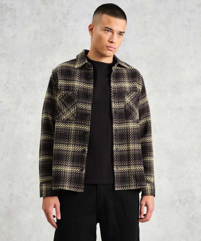 Wax London Check Whiting Overshirt