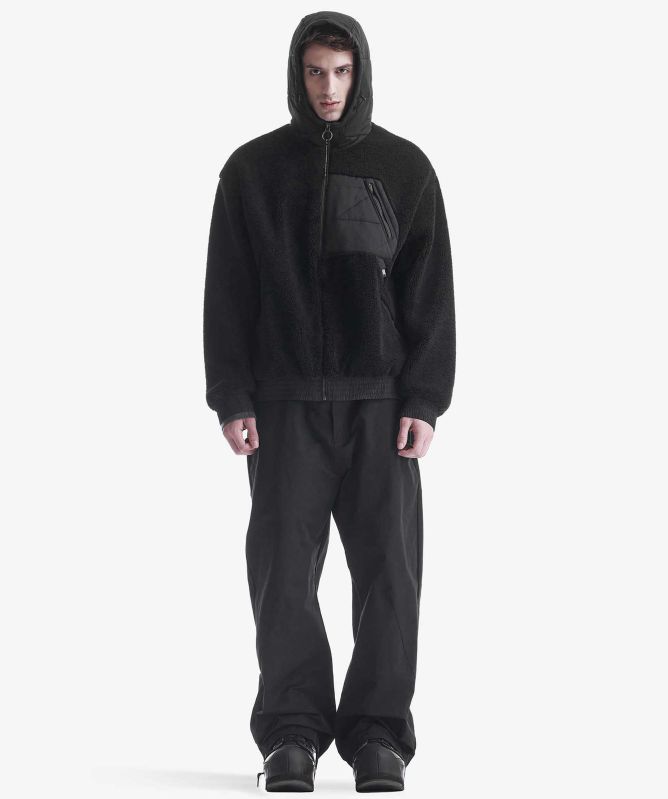 KRAKATAU PEEBLES Hooded Sherpa Jacket