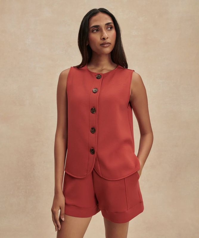 Varley Josie Button-Through Tank