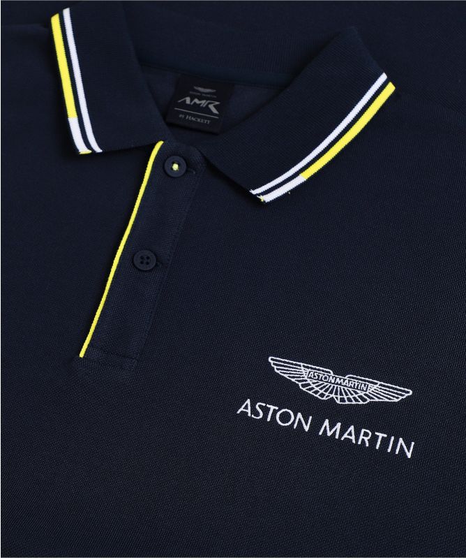 Hackett Jacquard Tipped AMR Polo Shirt