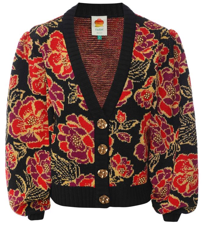 FARM Rio Shiny Chita Knit Cardigan