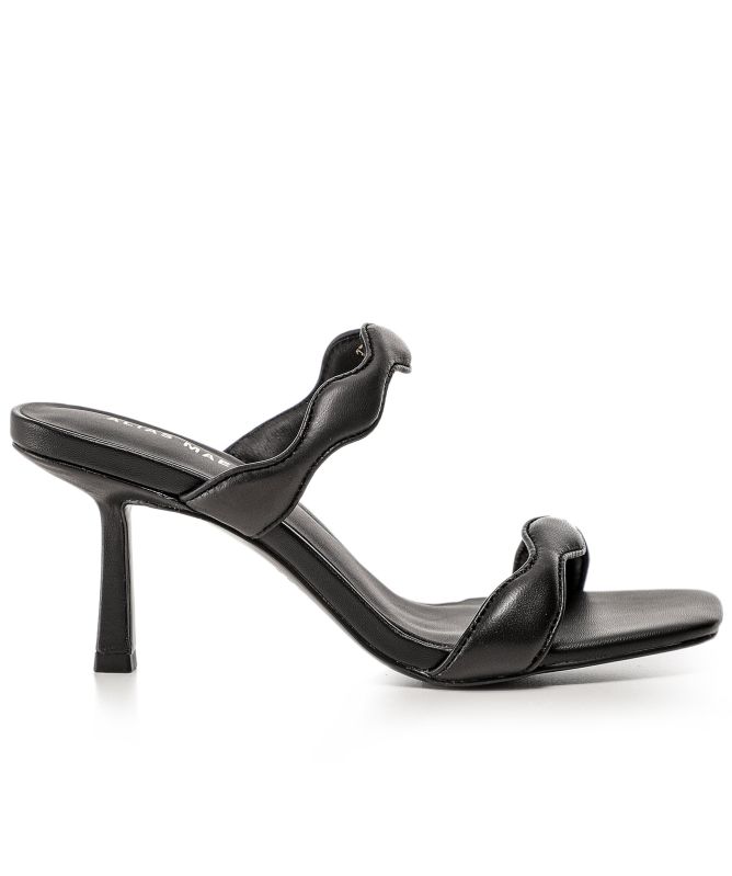 Alias Mae Lin Leather Wave Strap Heels