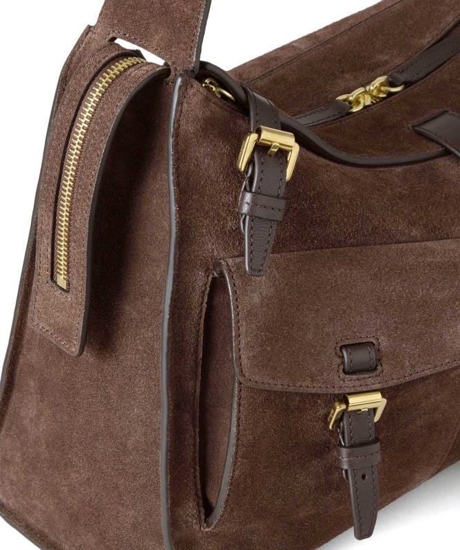 Mulberry Suede Roxanne Shoulder Bag