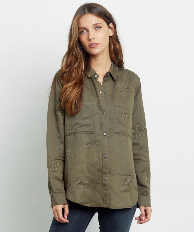 Rails Marcel Embroidered Stars Shirt