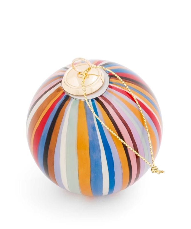 Paul Smith Signature Stripe Glass Bauble