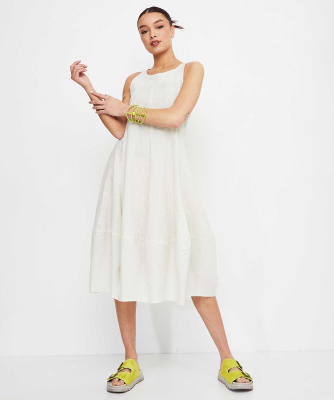 Lurdes Bergada Striped Midi Dress