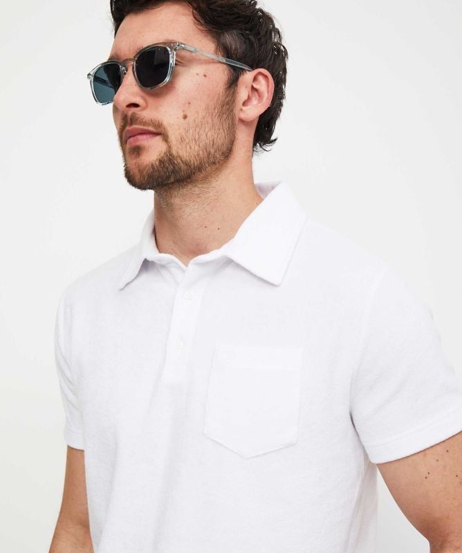 Thomas Maine Terry Jersey Polo Shirt