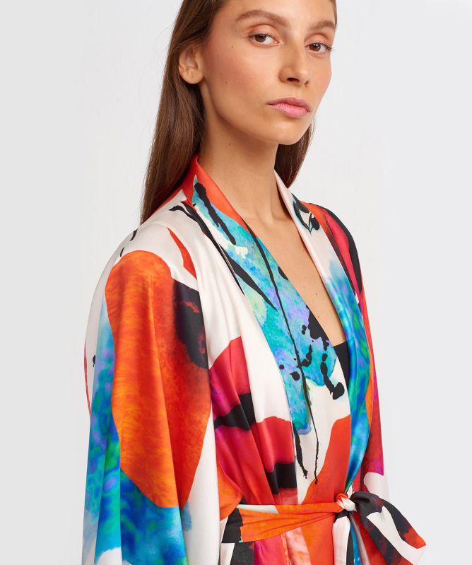 NU London Printed Kimono