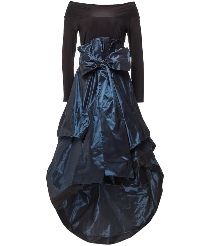 Xenia Design Marianne Taffeta High Low Hem Dress | Jules B