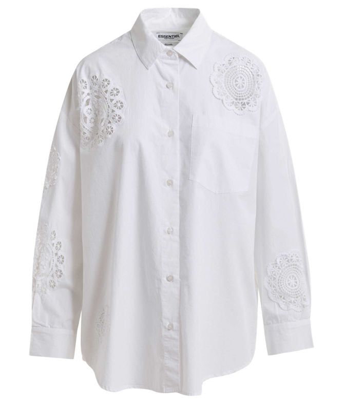 Essentiel Antwerp Identical Lace Patchwork Shirt