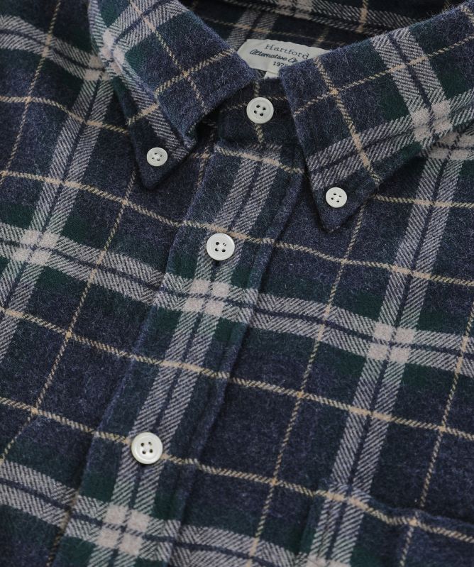 Hartford Pitt Checked Flannel Shirt