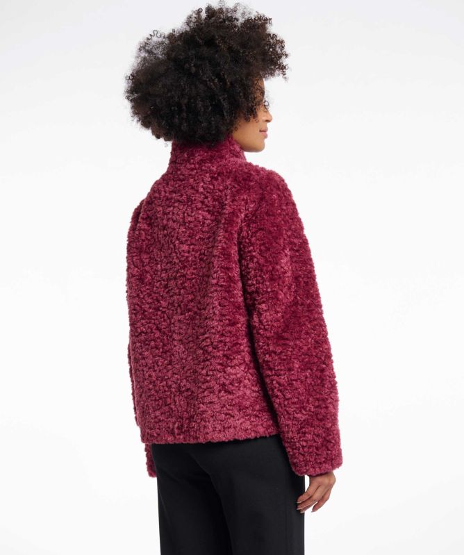 Rino and Pelle Faux Fur High Neck Jacket