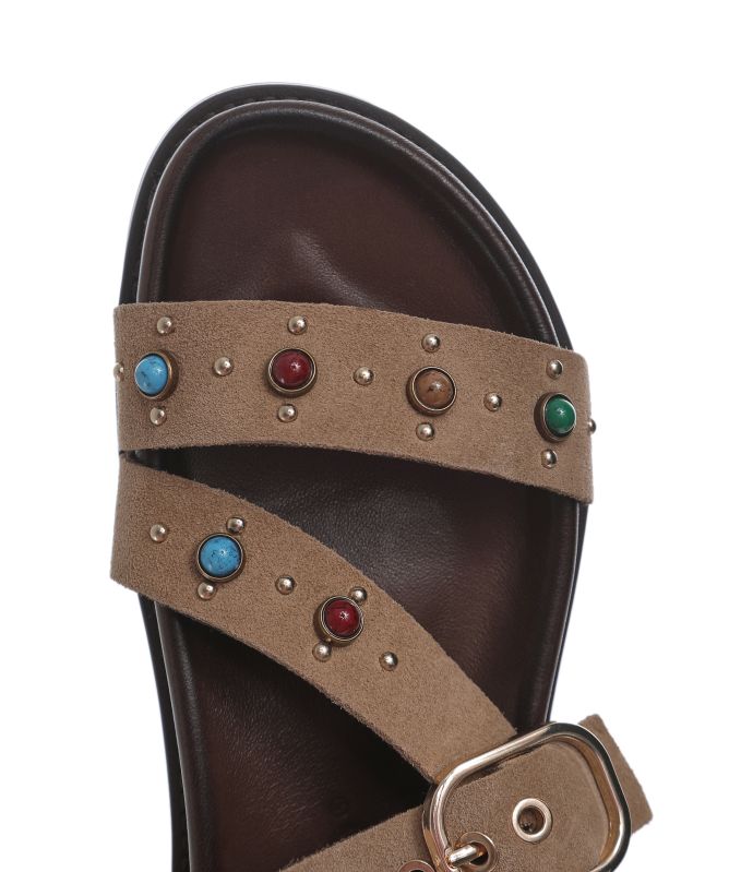 INUOVO Studded Strap Sandals
