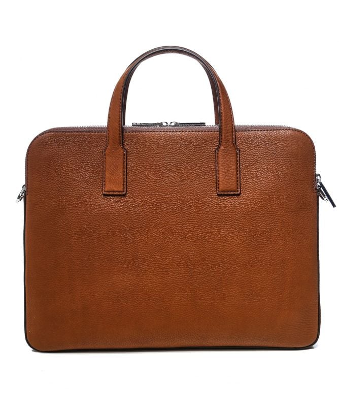 BOSS Leather Crosstown C_Doc zips Case