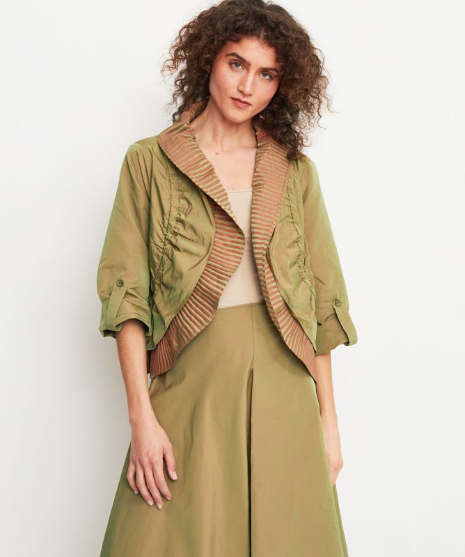 Bize Pleated Zip Back Jacket