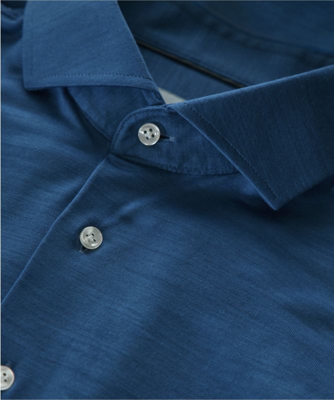 Thomas Maine Jersey Wool Roma Shirt