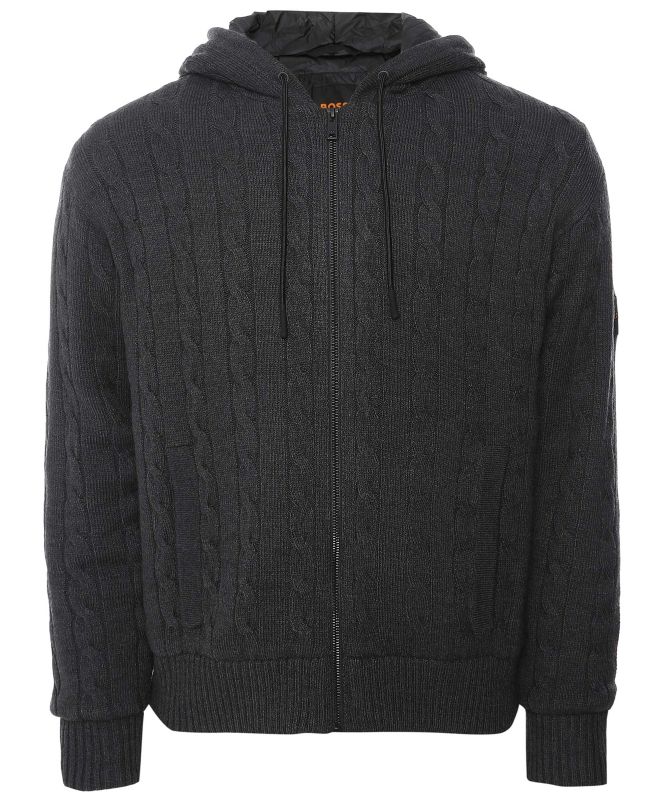 BOSS Cable Knit Kudable Hoodie