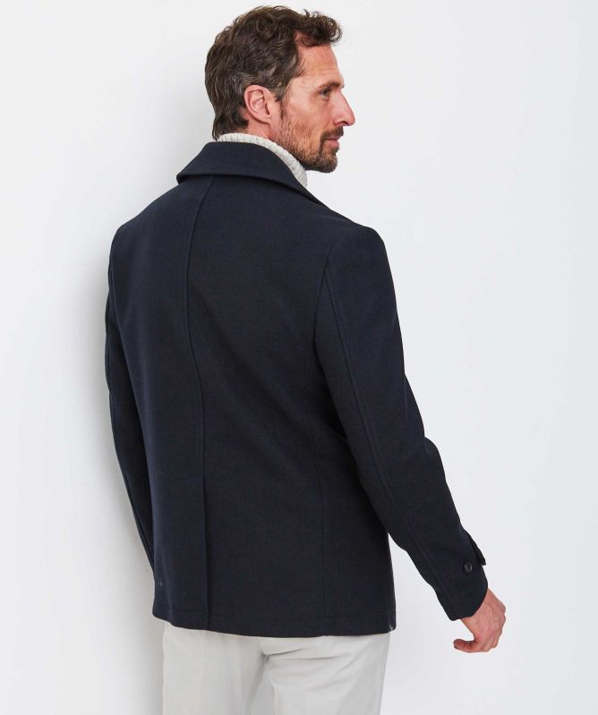 Seinse Double Breasted Peacoat